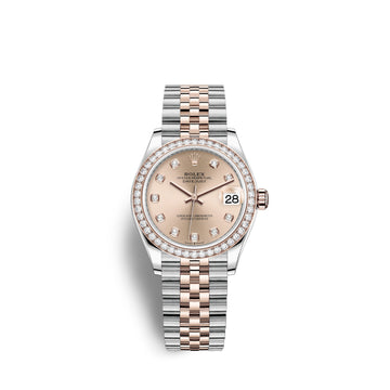 Datejust 31, Oystersteel, 18Kt Everose Gold and Diamonds, Ref# 278381RBR-0024