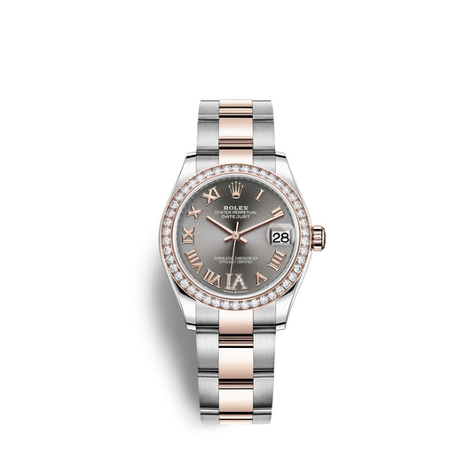 Datejust 31, Oystersteel, 18Kt Everose Gold and Diamonds, Ref# 278381RBR-0029