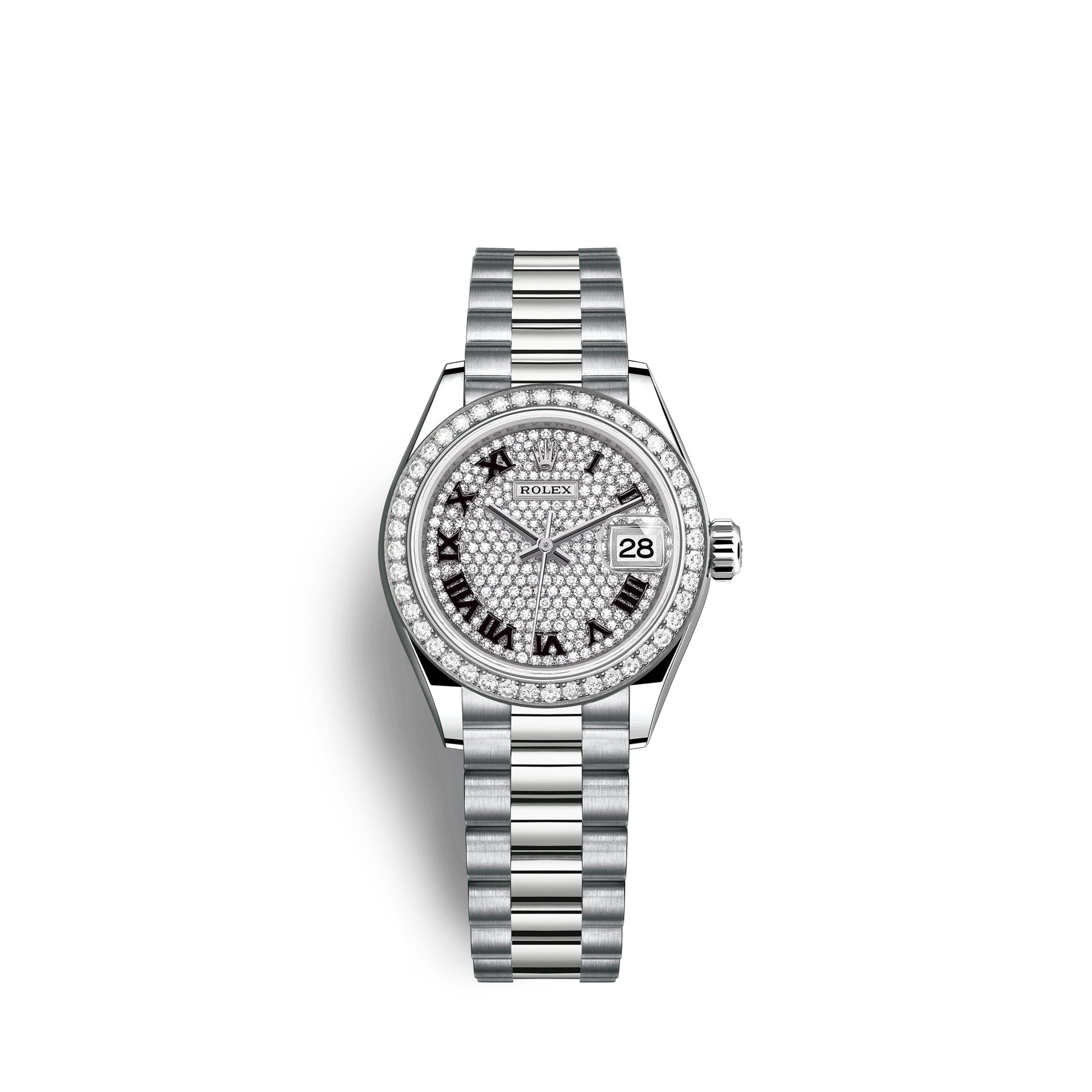Lady-Datejust 28Mm, 18K White Gold, Ref# 279139Rbr-0014
