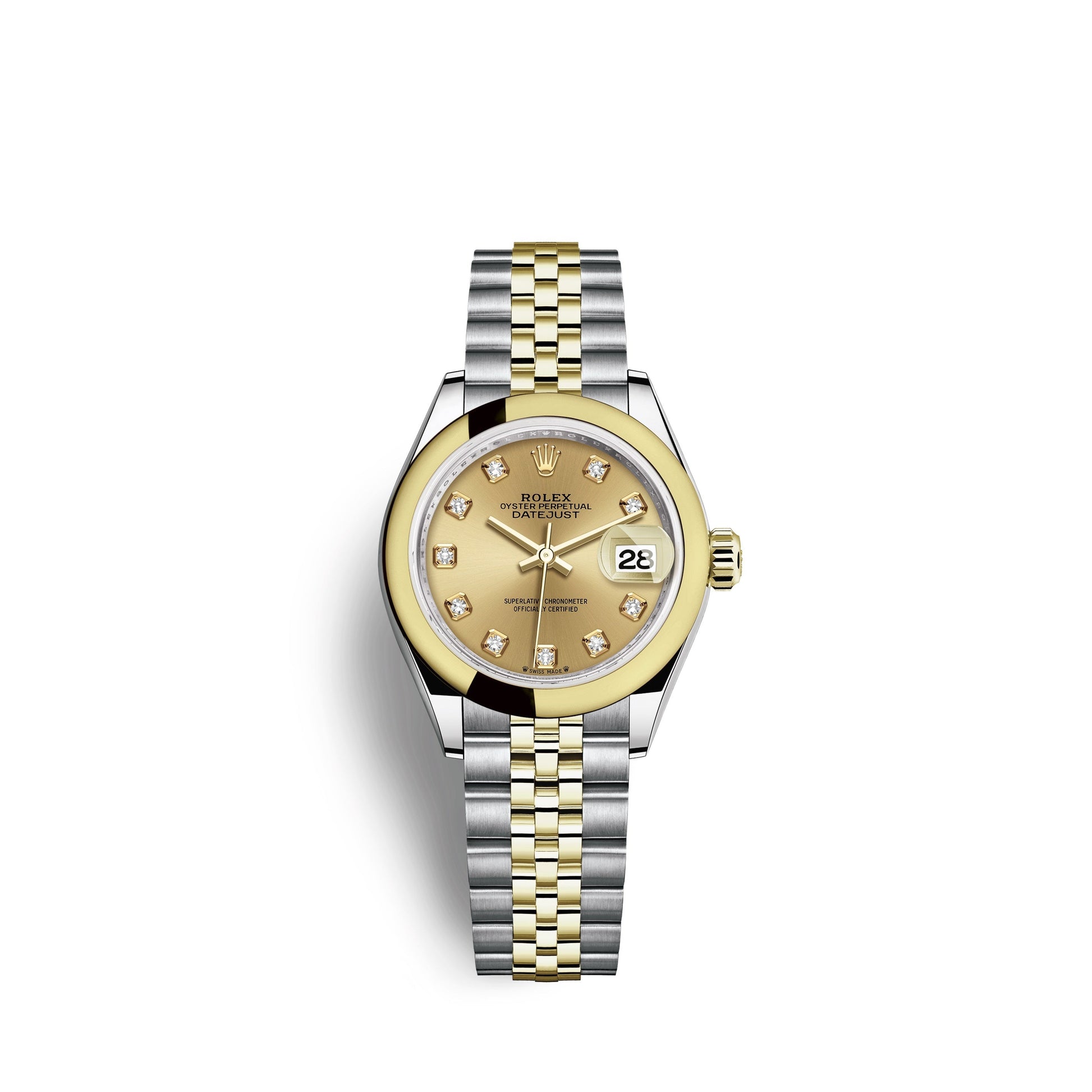 Lady-Datejust 28, Oystersteel and 18K Yellow Gold, Ref# 279163-0011