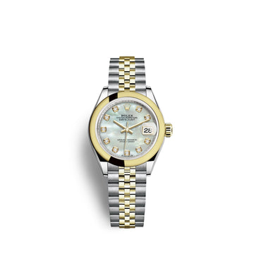 Lady-Datejust 28, Oystersteel and 18K Yellow Gold, Ref# 279163-0013