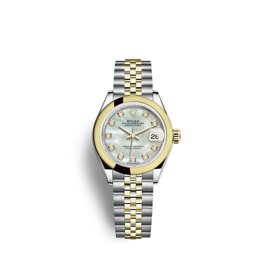 Lady-Datejust 28, Oystersteel and 18K Yellow Gold, Ref# 279163-0013