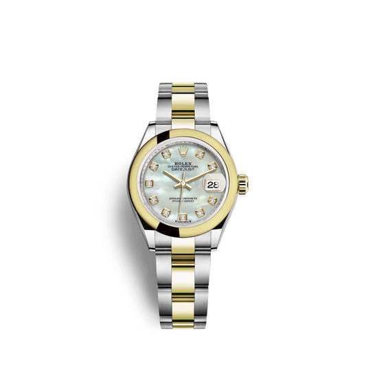 Lady-Datejust 28, Oystersteel and 18K Yellow Gold, Ref# 279163-0014