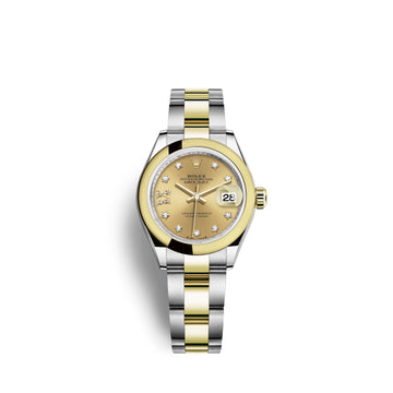 Lady-Datejust 28, Oystersteel and 18K Yellow Gold, Ref# 279163-0021