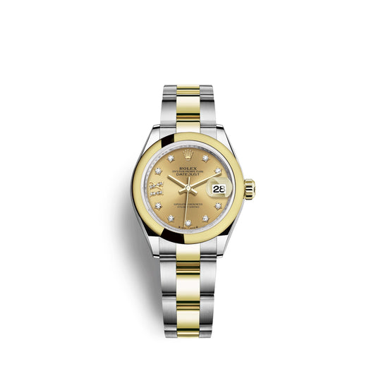 Lady-Datejust 28, Oystersteel and 18K Yellow Gold, Ref# 279163-0021