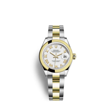 Lady-Datejust 28, Oystersteel and 18K Yellow Gold, Ref# 279163-0024
