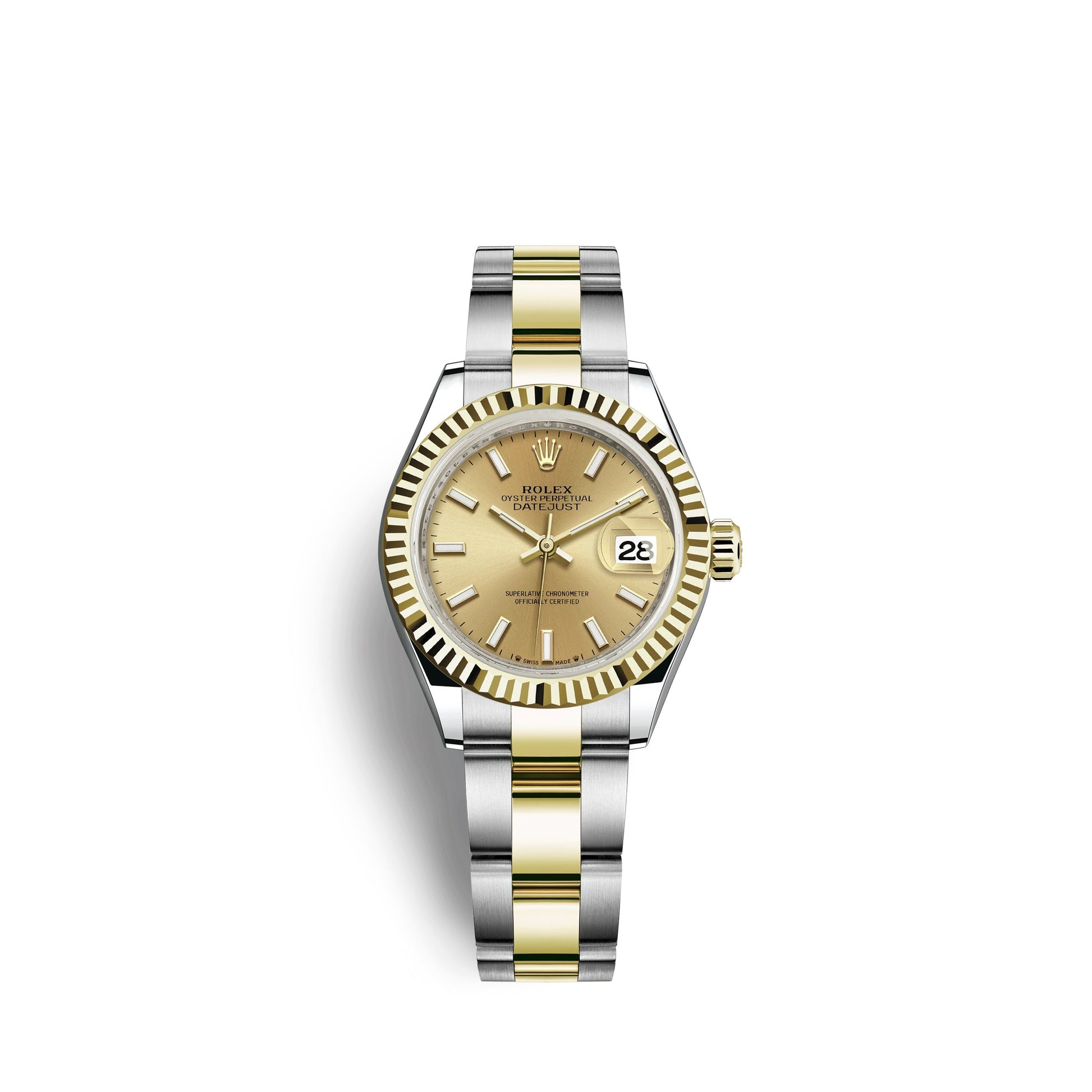 Lady-Datejust 28, Oystersteel and 18K Yellow Gold, Ref# 279173-0002