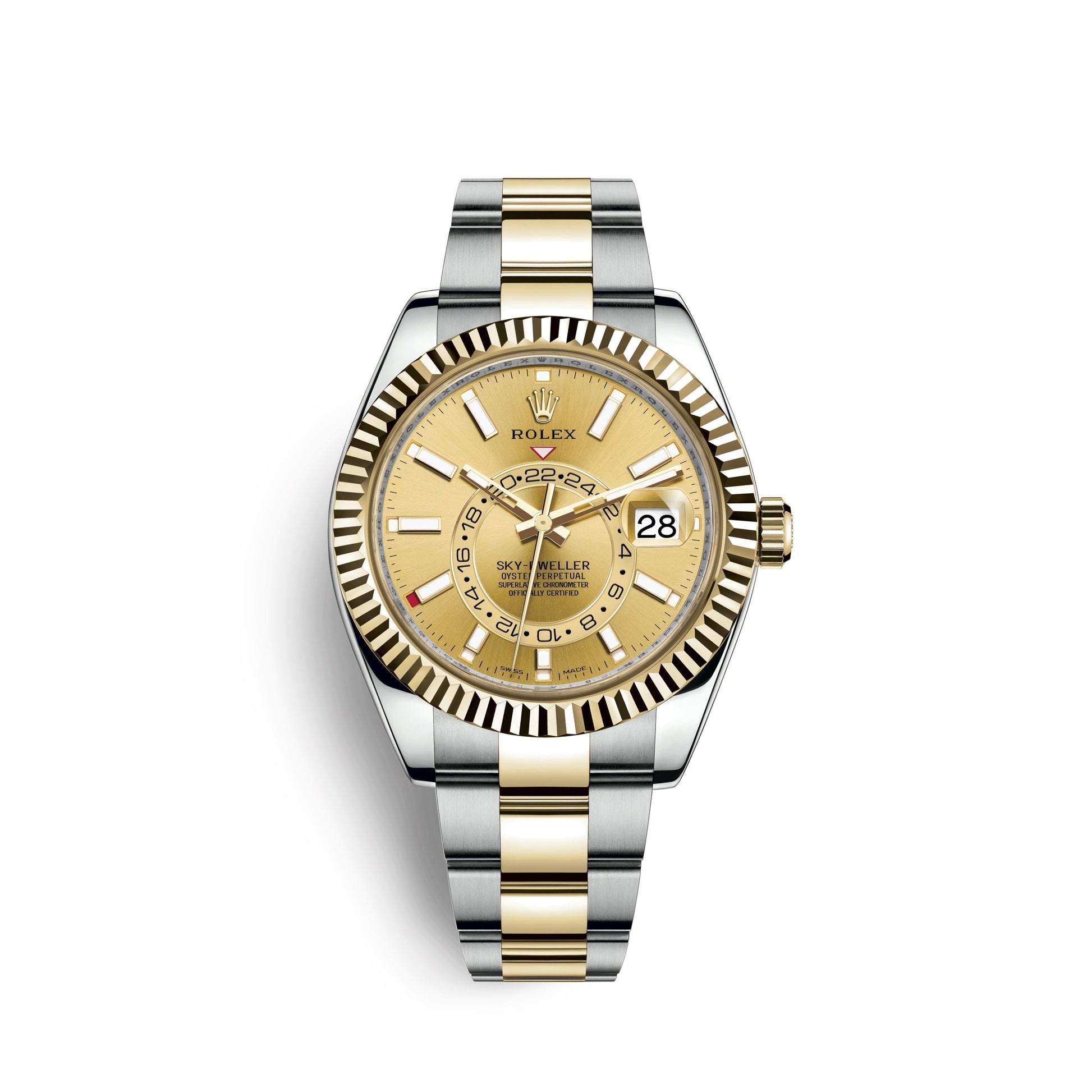 Sky-Dweller 42Mm, Oystersteel and 18K Yellow Gold, Ref# 326933-0001