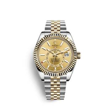 Sky-Dweller 42Mm, Oystersteel and 18K Yellow Gold, Ref# 326933-0004