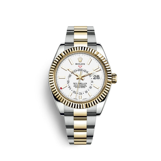 Sky-Dweller 42Mm, Oystersteel and 18K Yellow Gold, Ref# 326933-0009