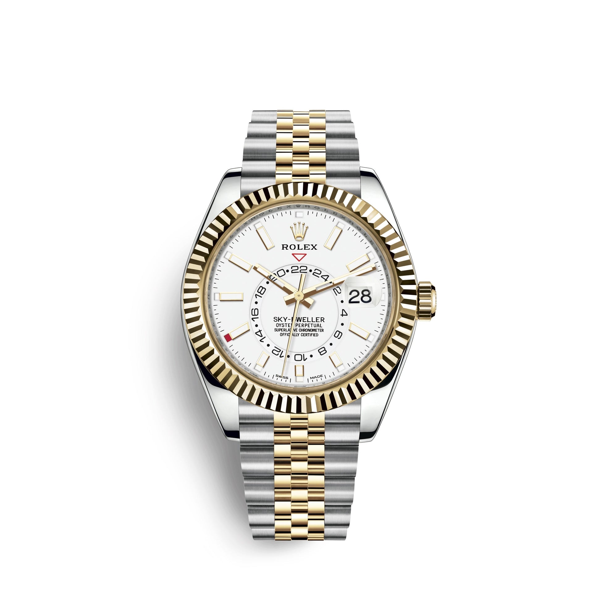 Sky-Dweller 42Mm, Oystersteel and 18K Yellow Gold, Ref# 326933-0010