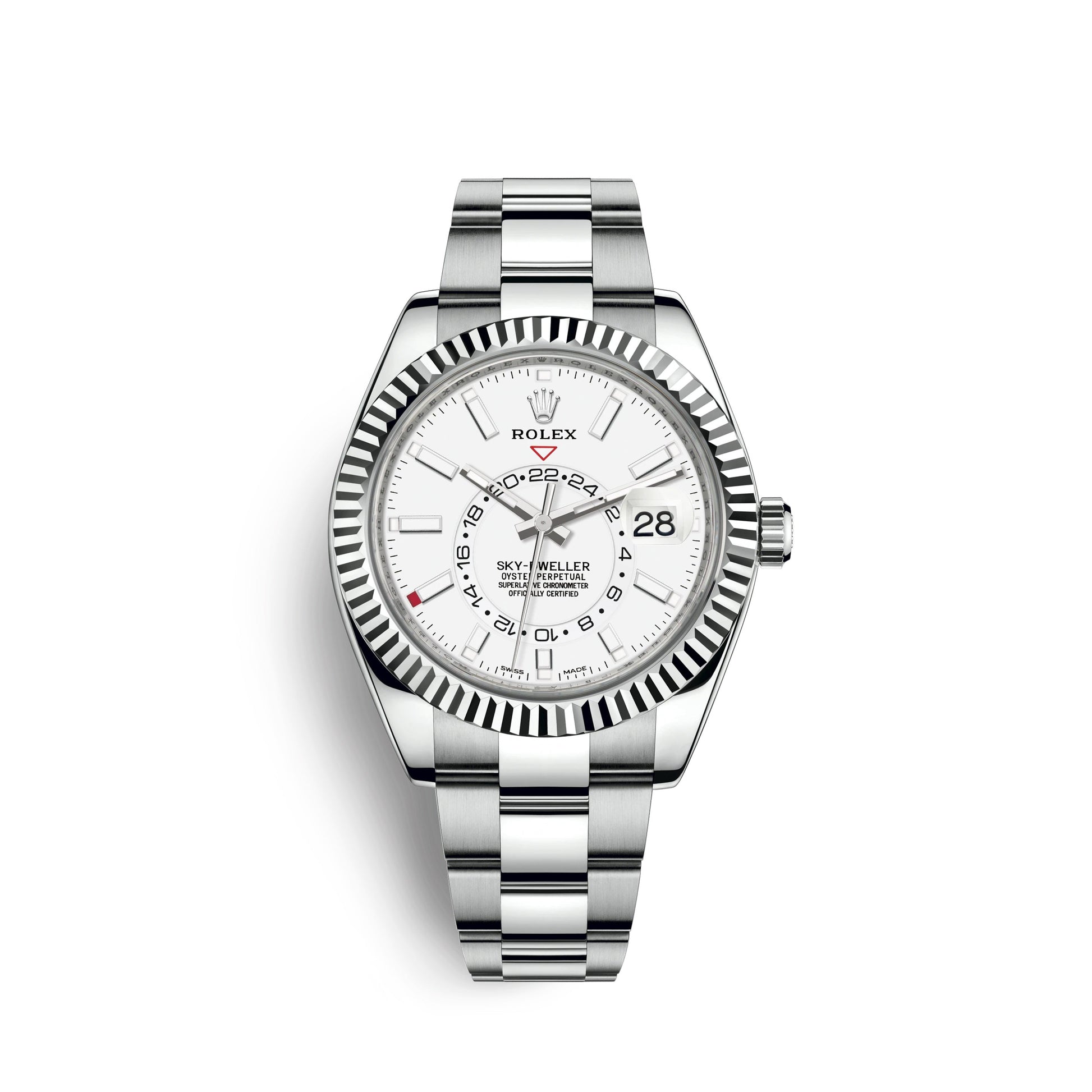 Sky-Dweller 42Mm, Oystersteel and 18K White Gold, Ref# 326934-0001