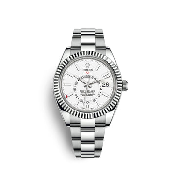 Sky-Dweller 42Mm, Oystersteel and 18K White Gold, Ref# 326934-0001