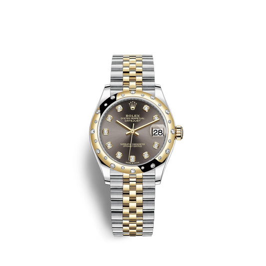 Datejust 31, Oystersteel, 18Kt Yellow Gold and Diamonds, Ref# 278343RBR-0022