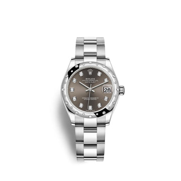 Datejust 31, Oystersteel, 18Kt White Gold and Diamonds, Ref# 278344RBR-0007