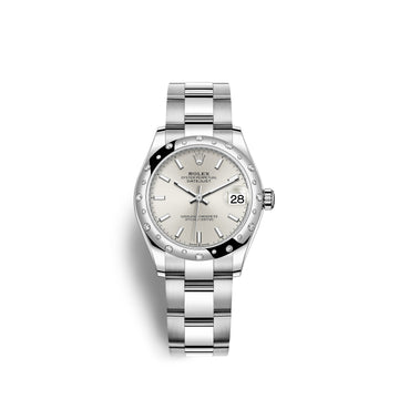 Datejust 31, Oystersteel, 18Kt White Gold and Diamonds, Ref# 278344RBR-0013