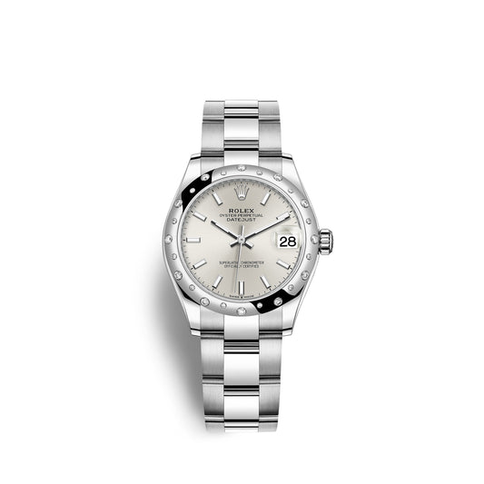 Datejust 31, Oystersteel, 18Kt White Gold and Diamonds, Ref# 278344RBR-0013