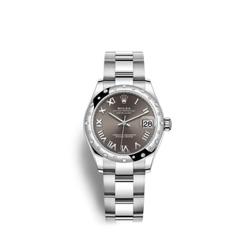 Datejust 31, Oystersteel, 18Kt White Gold and Diamonds, Ref# 278344RBR-0023