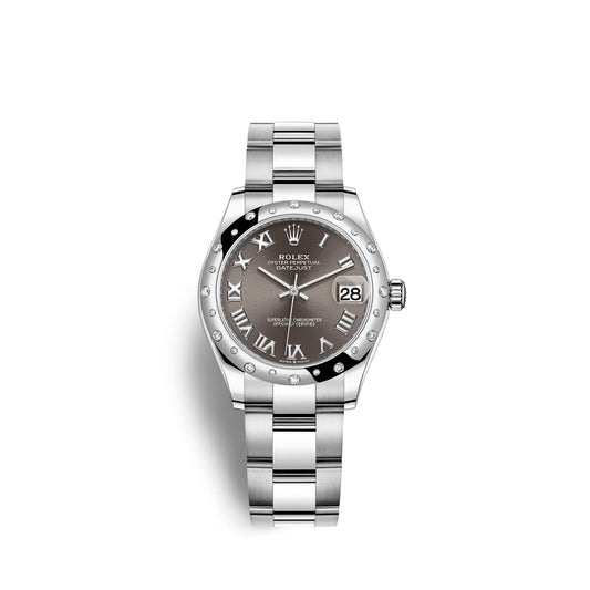 Datejust 31, Oystersteel, 18Kt White Gold and Diamonds, Ref# 278344RBR-0023