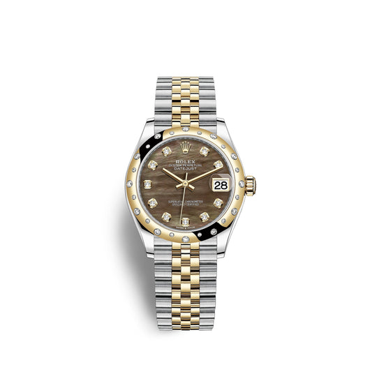 Datejust 31, Oystersteel, 18Kt Yellow Gold and Diamonds, Ref# 278343RBR-0024