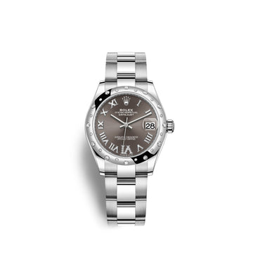 Datejust 31, Oystersteel, 18Kt White Gold and Diamonds, Ref# 278344RBR-0029