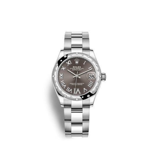 Datejust 31, Oystersteel, 18Kt White Gold and Diamonds, Ref# 278344RBR-0029