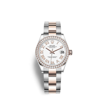 Datejust 31, Oystersteel, 18Kt Everose Gold and Diamonds, Ref# 278381RBR-0003