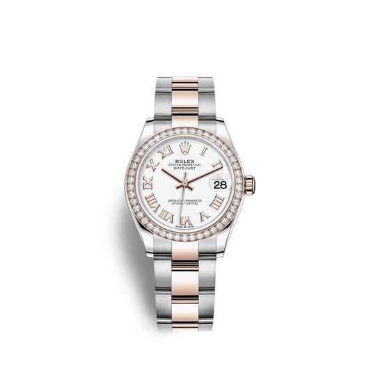 Datejust 31, Oystersteel, 18Kt Everose Gold and Diamonds, Ref# 278381RBR-0003