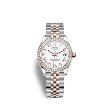 Datejust 31, Oystersteel, 18Kt Everose Gold and Diamonds, Ref# 278381RBR-0004