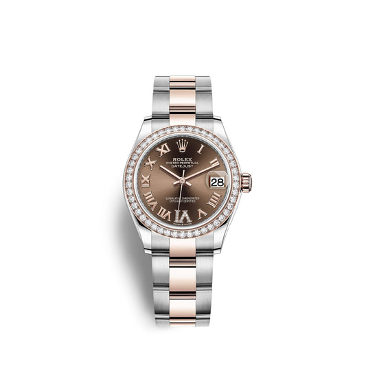 Datejust 31, Oystersteel, 18Kt Everose Gold and Diamonds, Ref# 278381RBR-0005