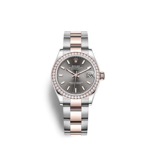 Datejust 31, Oystersteel, 18Kt Everose Gold and Diamonds, Ref# 278381RBR-0017
