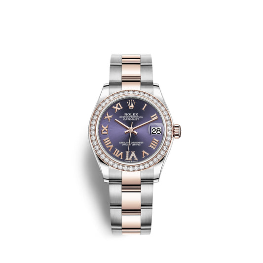 Datejust 31, Oystersteel, 18Kt Everose Gold and Diamonds, Ref# 278381RBR-0019