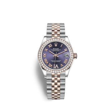Datejust 31, Oystersteel, 18Kt Everose Gold and Diamonds, Ref# 278381RBR-0020