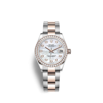 Datejust 31, Oystersteel, 18Kt Everose Gold and Diamonds, Ref# 278381RBR-0025