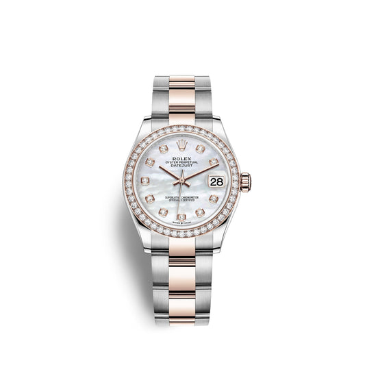 Datejust 31, Oystersteel, 18Kt Everose Gold and Diamonds, Ref# 278381RBR-0025