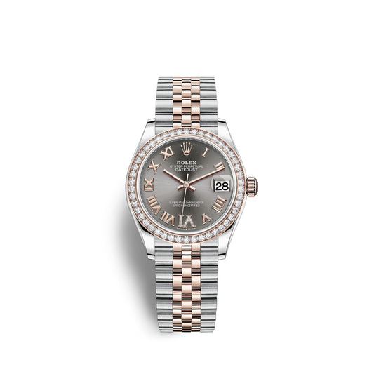 Datejust 31, Oystersteel, 18Kt Everose Gold and Diamonds, Ref# 278381RBR-0030