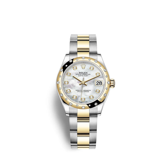 Datejust 31, Oystersteel, 18Kt Yellow Gold and Diamonds, Ref# 278343RBR-0027