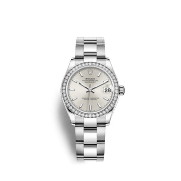 Datejust 31, Oystersteel, 18Kt White Gold and Diamonds, Ref# 278384RBR-0015