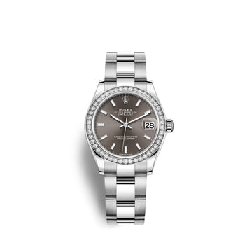 Datejust 31, Oystersteel, 18Kt White Gold and Diamonds, Ref# 278384RBR-0019